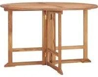 Tavolo da Giardino Pieghevole 110x75 cm in Massello di Teak 318479