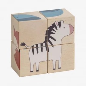 Puzzle in legno da 4 pezzi Lopart Kids Jungle - Sklum
