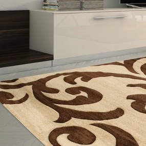 Tappeto Palazzo beige e marrone, L 170 x L 120 cm