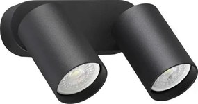 Ideal Lux - Faretto da parete LED DYNAMITE 2xGU10/7W/230V CRI 90 nero