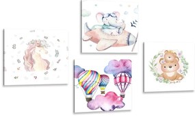 Set di quadri – Per bambini in colori delicati
