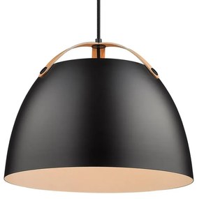 Oslo Lampada a Sospensione Ø40 Nero/Quercia - Halo Design