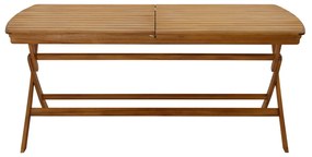 Tavolo da giardino allungabile allunghe integrate in legno massello L180-240 cm CANOPEE