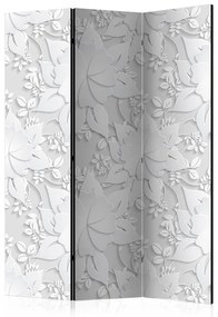 Paravento  Room divider – Flowers I  Colore bianco e nero, Dimensioni e Misure 135x172