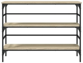 Tavolo consolle rovere sonoma 100x32x75 cm in legno multistrato