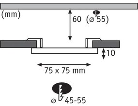 Paulmann 92393 - LED/4,5W IP44 Lampada da incasso per bagno VARIFIT 230V