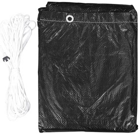 Coperture arredi giardino 2 pz 12 occhielli 325x205x70 cm