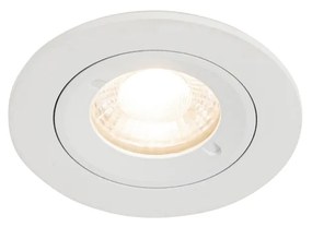 Faretto da incasso Smart bianco rotondo IP44 con Wifi GU10 50mm - Xena