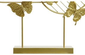 Statua Decorativa DKD Home Decor Dorato Metallo Farfalle (63 x 9 x 58,4 cm)