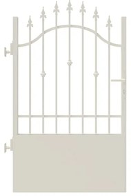 Cancello con serratura manuale Civetta in ferro, apertura a sinistra, L 104.5, H 150-165 cm, di colore bianco