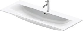 Lavabo 123x49 da Incasso soprapiano monoforo con troppopieno bianco Viu 2344120000 Duravit