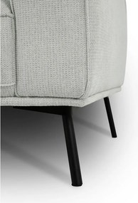 Divano angolare grigio chiaro (con penisola a destra/a L) con rivestimento in ciniglia Amsterdam – Scandic