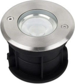 Faretto Segnapasso Interrato 5W RGB+CCT IP68 Acciaio INOX - Serie SYS Colore RGB+CCT