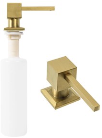 Dispenser di sapone gold brush square