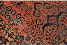 Antik Stilizzato Terracotta Blu Scuro Corsia 74x190 Cm