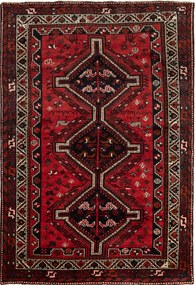 Shiraz Tappeto persiano 170x250 Rosso (Iran) Annodato A Mano