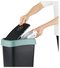 Bidone per rifiuti in plastica riciclata 50 L Twist - Rotho