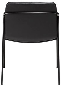 Sedia da pranzo in similpelle nera Boto - DAN-FORM Denmark