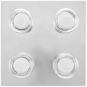 Ledvance -Plafoniera LED da bagno ORBIS FLAME 4xLED/5,5W/230V IP44 cromo