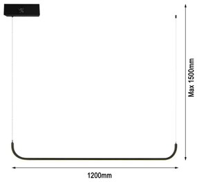 Immax NEO 07221L - Lampadario a sospensione con filo LED dimmerabile LITE PATTINI LED/26W/230V + +TC
