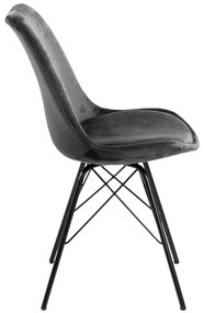 Sedia da pranzo nera e grigia Eris - Actona