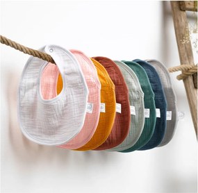 Bavaglini in mussola bianca in set da 2 - Bébé Douceur