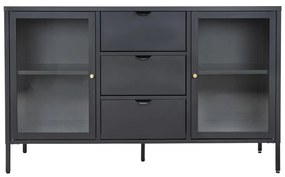 Cassettiera in metallo nero 140x85 cm Dalby - House Nordic