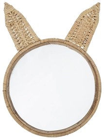 Tikamoon - Specchio in rattan Coniglio 33x48 cm