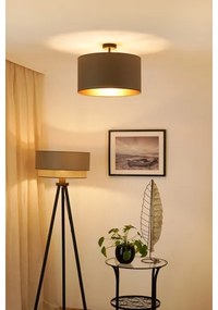 Brilagi - Lampadario a plafone OREGON ROLLER VEGE 1xE27/15W/230V diametro 45 cm grigio