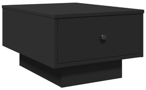 Tavolino da salotto nero 60x45x31 cm in legno multistrato