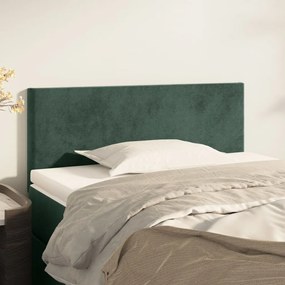 Testiera Verde Scuro 90x5x78/88 Cm İn Velluto /