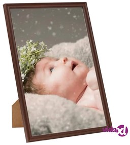 vidaXL Cornici Foto Collage 5 pz per Tavolo Rosso Scuro 10x15 cm