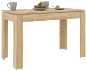 Tavolo da pranzo rovere sonoma 120x60x76cm in legno multistrato