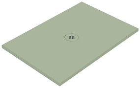 Piatto doccia in ceramica extra slim verde L 120 x L 90 cm