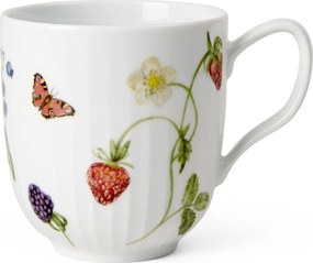 Tazza bianca in porcellana con motivo floreale 330 ml Hammershøi Summer - Kähler Design