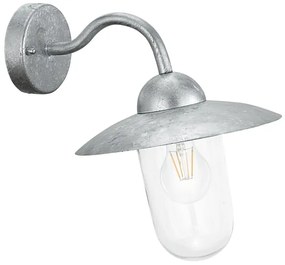 EGLO 88489 - Applique da esterno MILTON acciaio galvanico