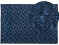 Tappeto tappetino Blu Navy 140 x 200 cm Lana in stile costiero