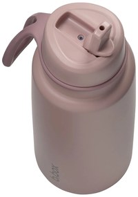 Bottiglia termica in acciaio inox con cannuccia 1l - berry smoothie