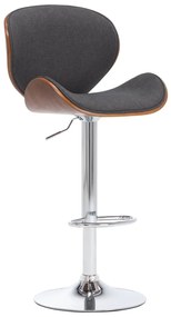 Sgabello Da Bar Grigio İn Tessuto /