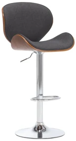 Sgabello Da Bar Grigio İn Tessuto /