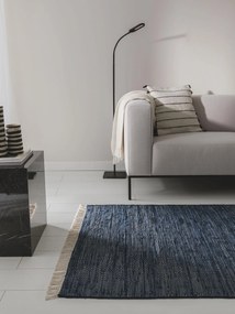 benuta Pop Tappeto realizzato con materiale riciclato Tom Blu scuro 60x100 cm - Tappeto design moderno soggiorno