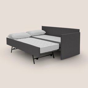 Durini Divano duplex con doppio letto in tessuto simil cotone impermeabile T13 antracite