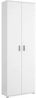 Armadio multiuso Dmiani, Mobile multifunzione portaoggetti, Guardaroba a 2 ante, 61x35h190 cm, Bianco