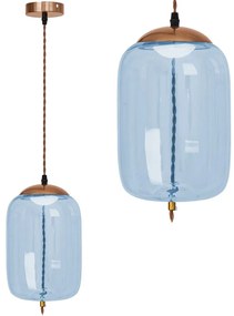 Lampada LED Da Soffitto Pensile Di Vetro Blu APP443-CP