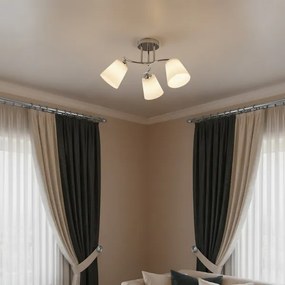 Lampadario a plafone PAFOS 3xE27/15W/230V cromo lucido