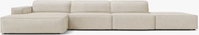 Divano angolare modulare Jodie 5 posti in bouclé Baloo – L341 cm