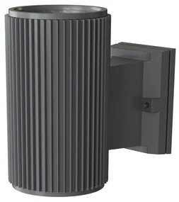 Lampada Da Parete Moderna Per Esterno Metallo Grigio Luce1E27 60W Ip54