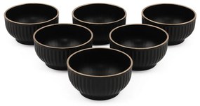 Ciotole nere in set da 6 0,25 l - Hermia