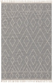 benuta Pure Tappeto di cotone Sydney Grigio chiaro 160x230 cm - Tappeto design moderno soggiorno
