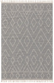 benuta Pure Tappeto di cotone Sydney Grigio chiaro 200x300 cm - Tappeto design moderno soggiorno